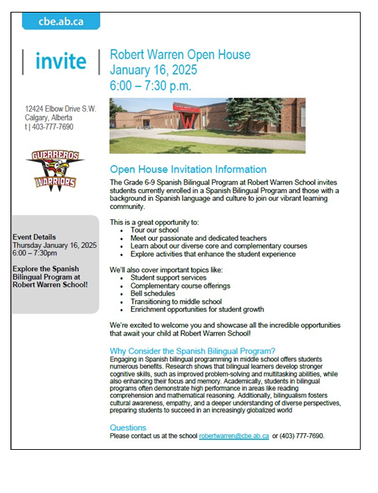 Robert Warren Invitation