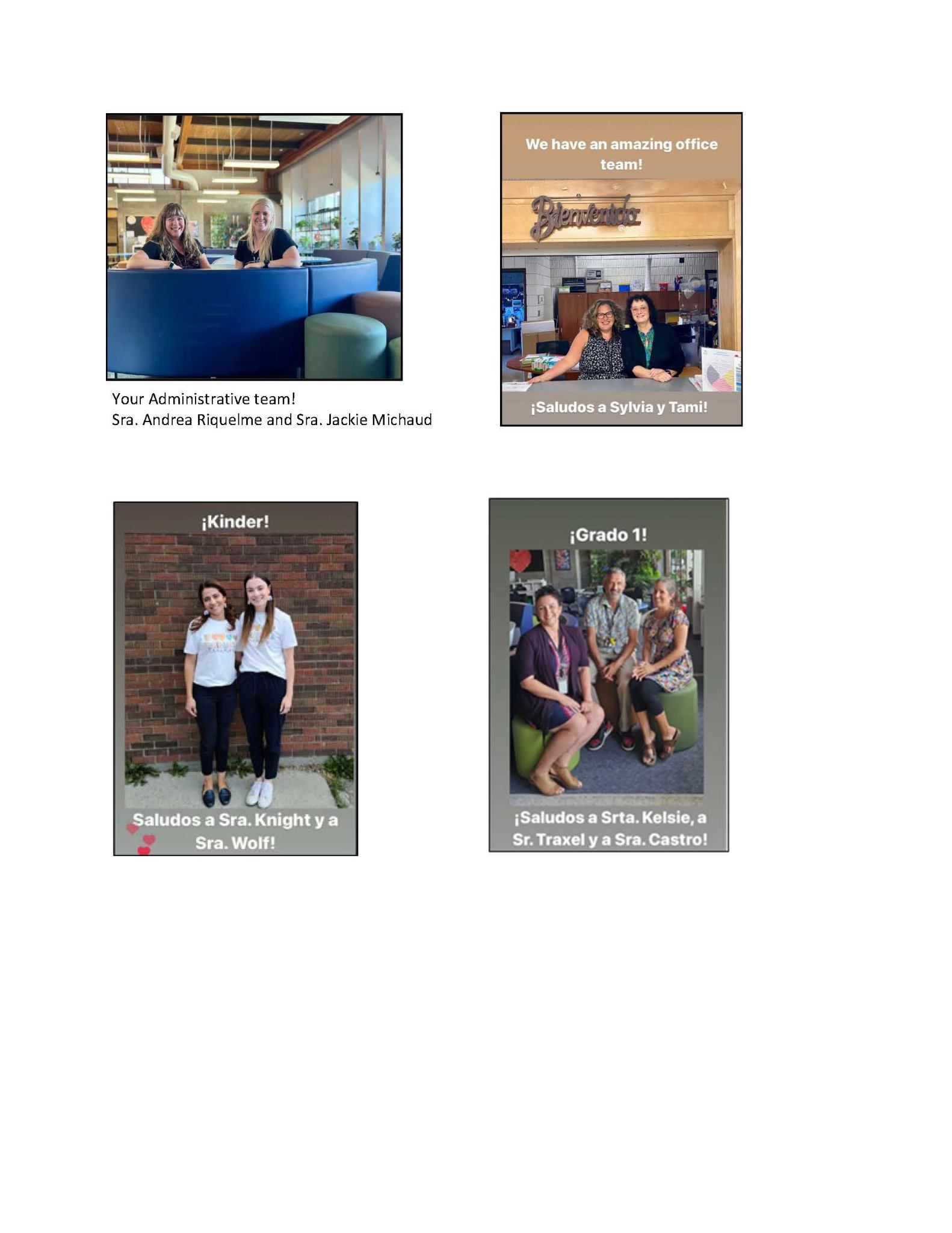 Your Administrative team Page 1